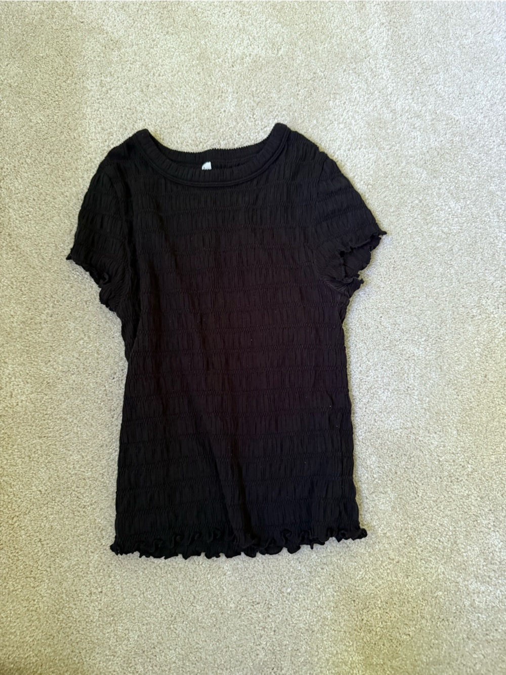 American Eagle Textured Shirt in Black